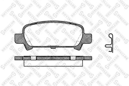 Комплект тормозных колодок STELLOX 740 002B-SX